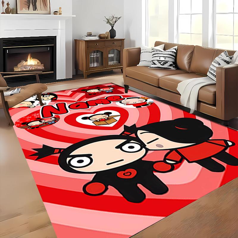 Custom Personalization Pucca Area Rug - Perfect For Kitchen, Bathroom,Laundry Room Decor Large Size Available,Gift All Seasons