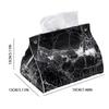Marble Pattern Napkin Container Decorative Car Tissue Box Nordic Paper Tissue Case  Bathroom