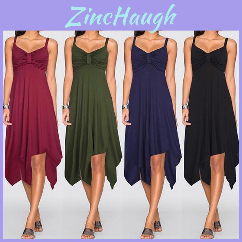 Women Midi Dress For Summer With Elegant Sleeveless Design And G-string Style**