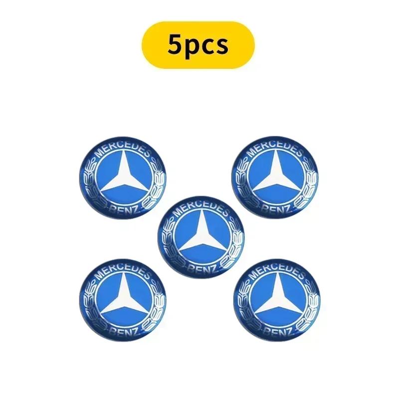 14mm Car Key Sticker Logo 3D Metal Emblem For Mercedes Benz B/C/E/S Class A Class C200L GLC GLE CLA accessories Car Styling CD2