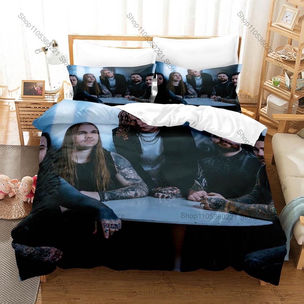 Dunkle Horror-Kunstgrafik Lorna Shore Extrem Metal Bettwäsche-Set Bettbezug Mit 2 Kissenbezügen Teen Metalhead Schlafzimmer-Dekoration