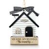 New Home Ornament 2025 - Housewarming Gifts for New Home, House Warming Gift for Women Couple Houseowners Ideas, Wooden First Home Chirstmas Ornament