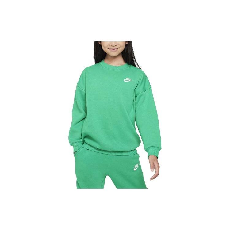 (GS) Nike Sportswear Club Fleece Oversized Sweatshirt  Green  Kids  FD2923-324 XL