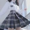 Ash Women's Academy Style Sailor Suit: Short Sleeve JK Student Uniform with Genuine Pleated Short Skirt