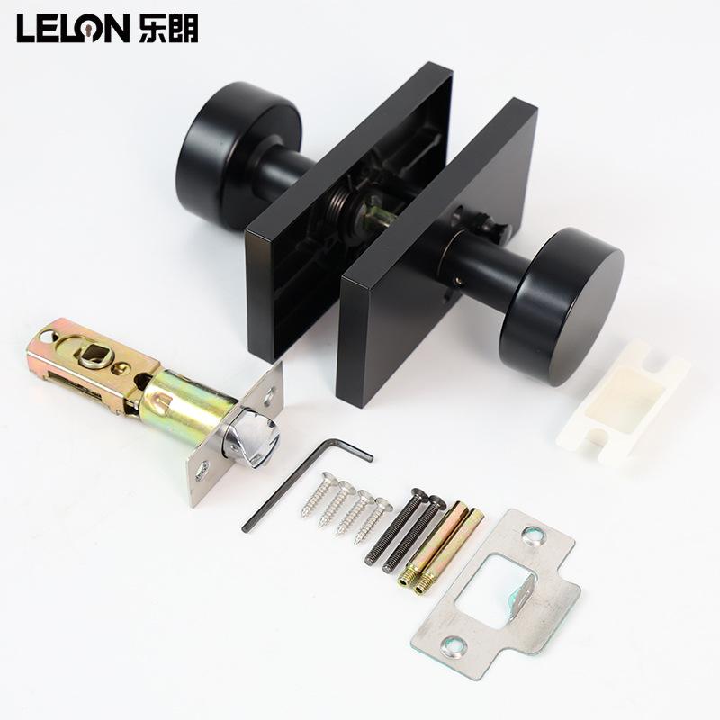American Style Zinc Alloy Privacy Bathroom Door Lock with Spherical Handle