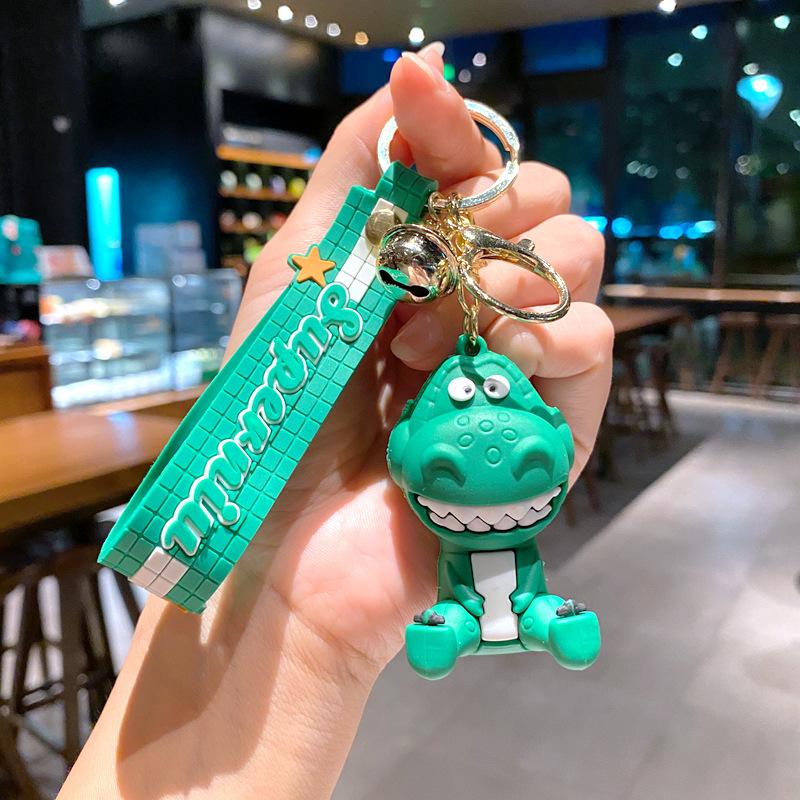 Monster University Big Eye Boy Keychain Single Eye Boy Cartoon Blue Hair Monster Bag Car Key Pendant Couple Pendant large