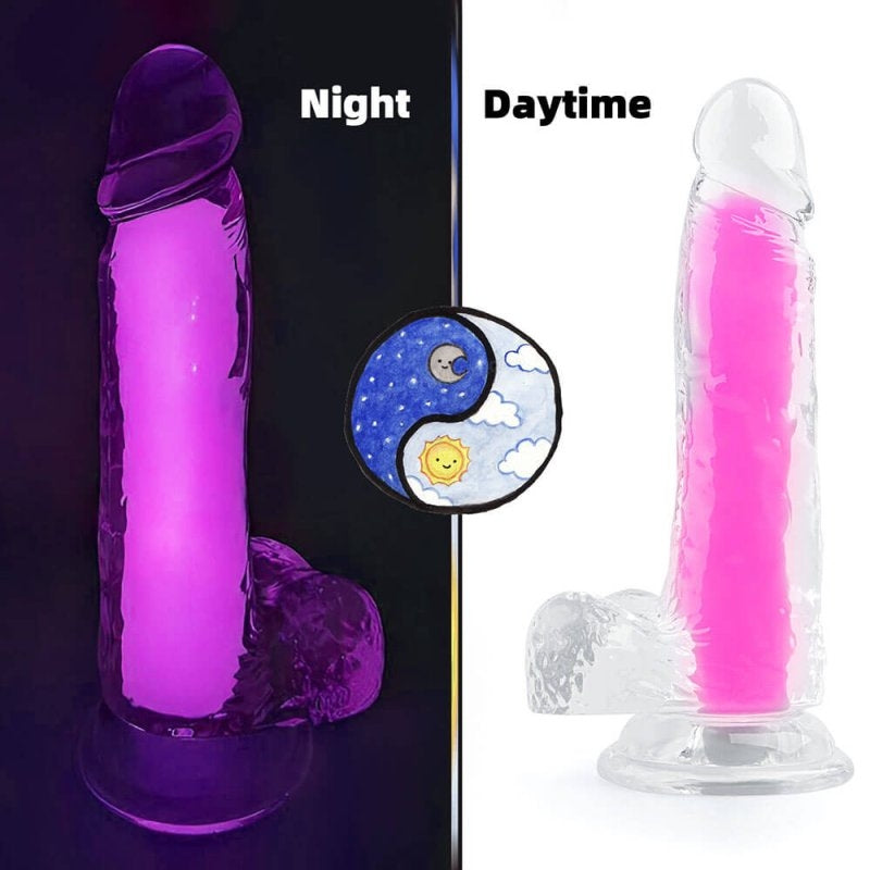 Gode phosphorescent Color Glow 15 x 4.5cm Rose - ClearlyHorny - GODE COULEUR & GIRLY