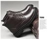 Men's Plus Size Genuine Leather High-Top Martin Boots, Velvet-Lined Winter Work Boots, Snow Boots in Cowhide.