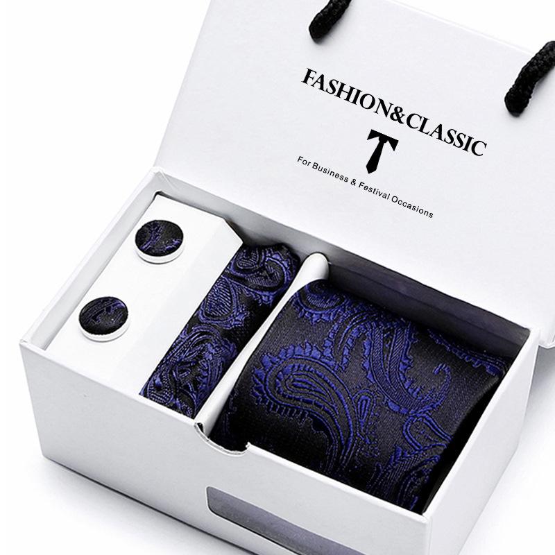 Caja de Regalo de Corbata para Hombre Set de 5 Piezas Corbata de Grupo Vestido de Negocios Corbata de Boda