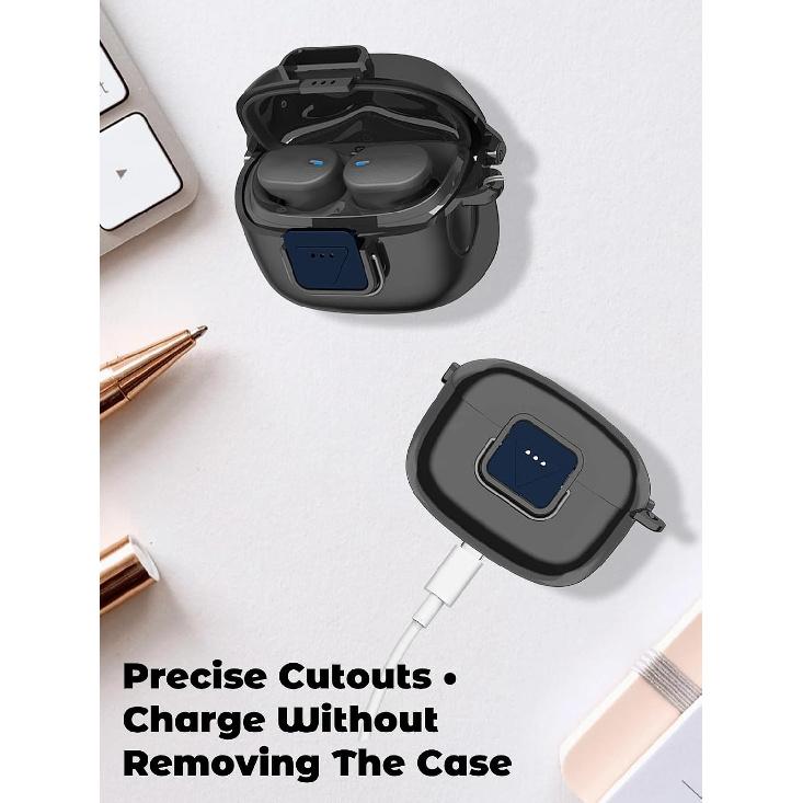 Case for JBL Tune Buds 2 Earbuds Case Cover,UHFOUWYU 360° Full Coverage Shockproof Durable Skin-Friendly Odor-Free Protective Cover with Compact