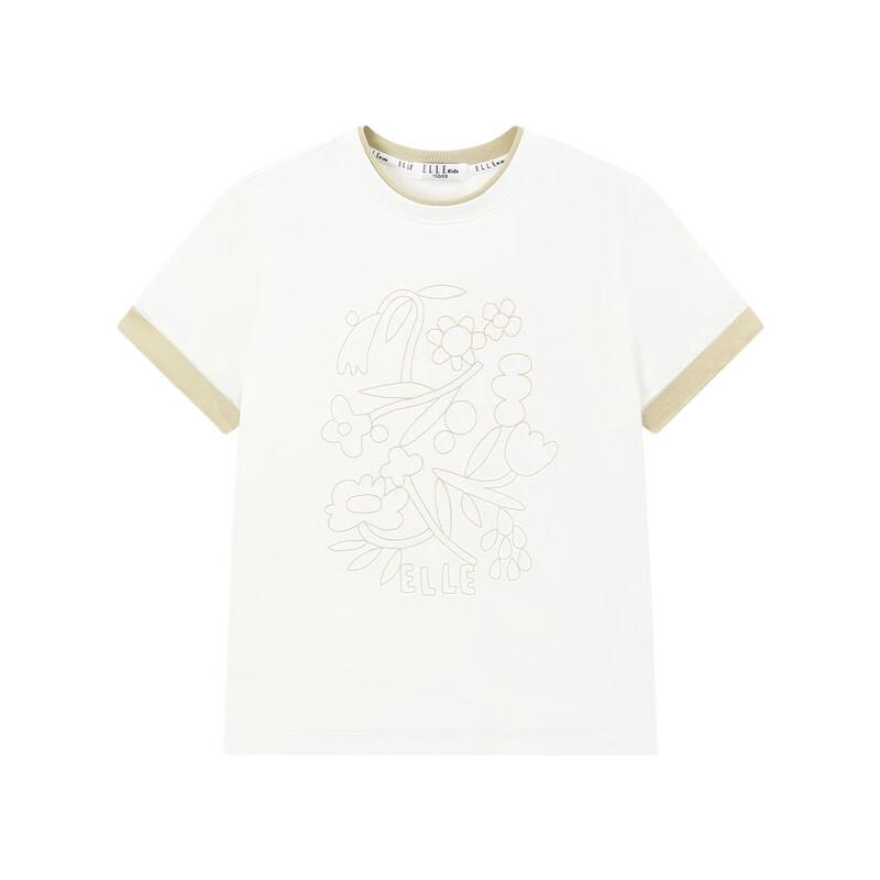 ELLE KIDS Girls' Embroidered Short-Sleeve T-Shirt