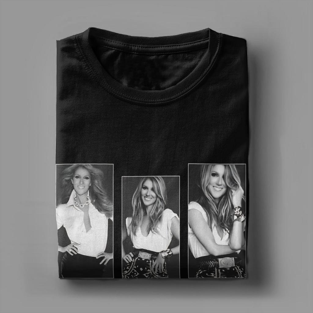 T-shirt da Donna Vintage Celine Dion 2026 Tour di Parigi Magliette in Cotone Manica Corta T-shirt Musicali Girocollo Abbigliamento Idea Regalo