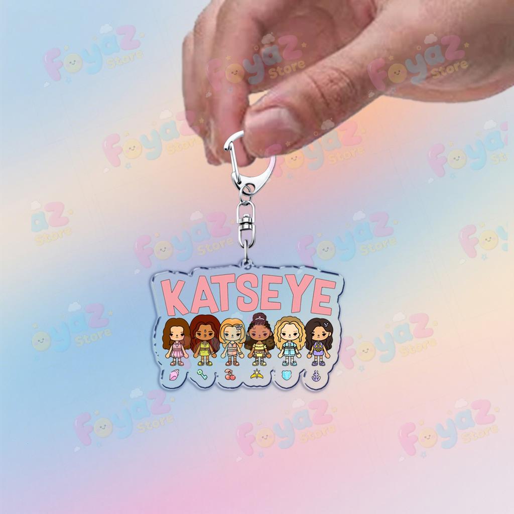 Fashion K-pop Katseye Sis Keychain Accessories Bag Softisstrong Megan Manon Keyrings Jewelry Gifts for Friends