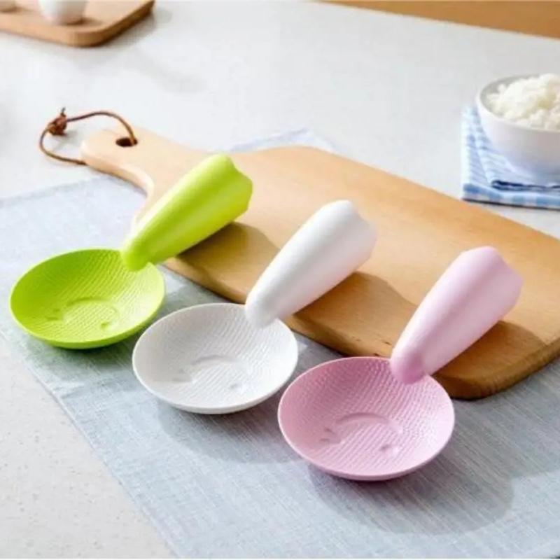 Rice Spoon Creative Cute Smiling Face Rices Spoon Rice Cooking Scoop Spatula Rices Spoon Paddle Plastic Non Stick Kitchen Tools