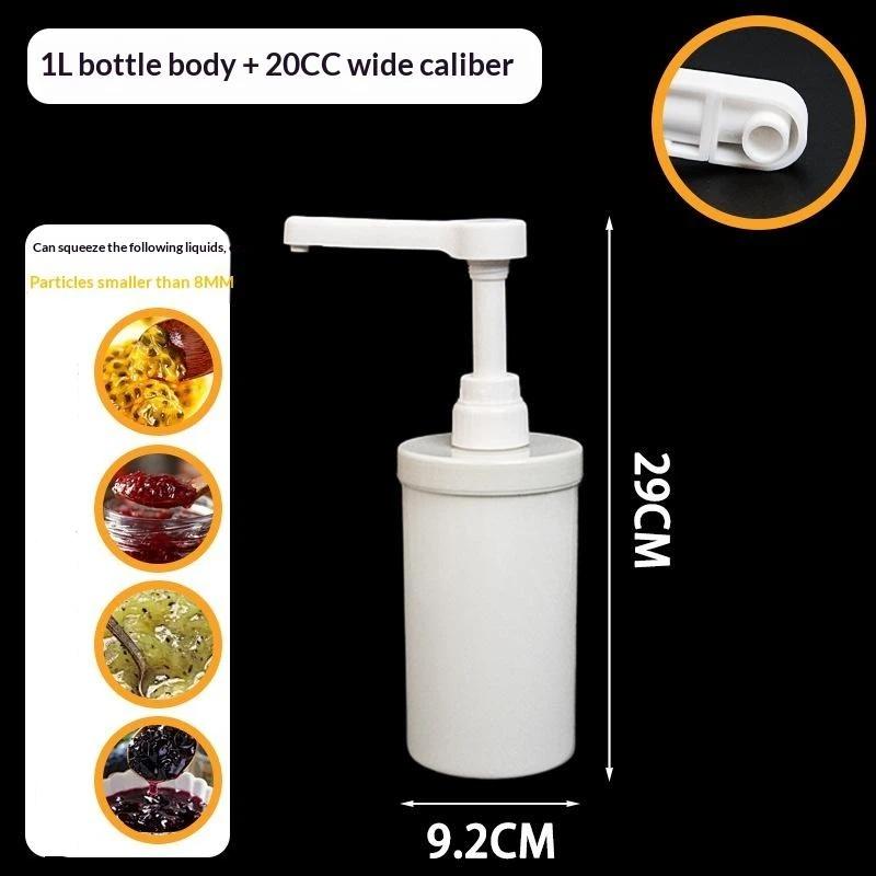 Food Grade Plastic Multipurpose Syrup Dispenser Detachable Design Accurate Pump For Cafe Milk Tea Shop Home Bar