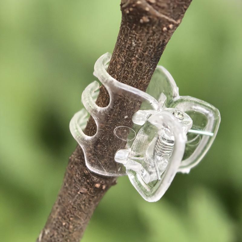 Transparent Orchid and Rose Flower Clip for Plant Support 1 Plastic Transparent Orchid Clip прозрачный