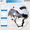 CE Bau-Schutzhelm mit integrierter Doppel-Schutzbrille, reflektierende Aufkleber, Hartschalenhelm, ANSI, Industriearbeit, Ingenieurkappe