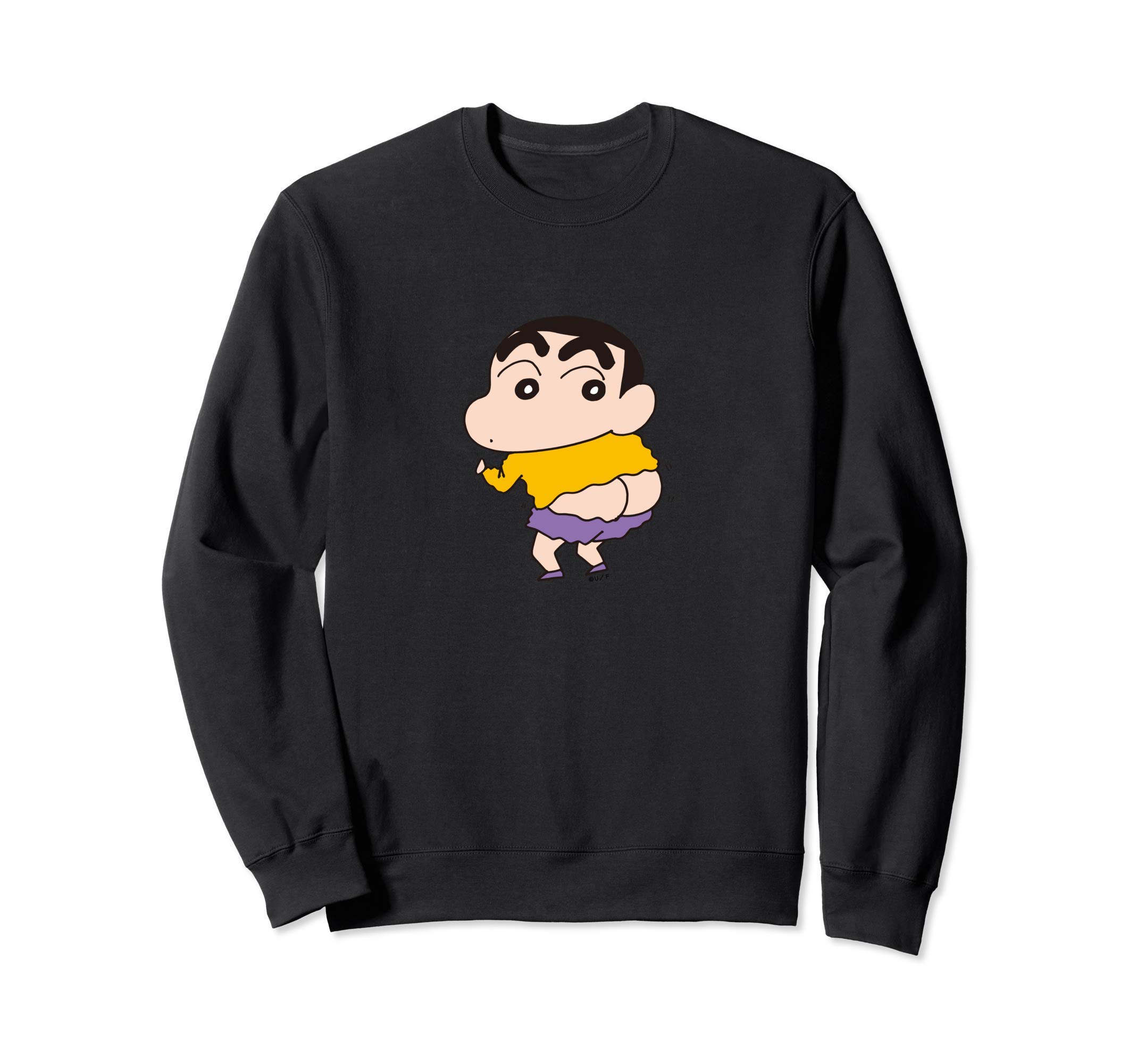 

Crayon Sweatshirt [Manga] Shin-chan Butt-baring Shin-chan чёрный