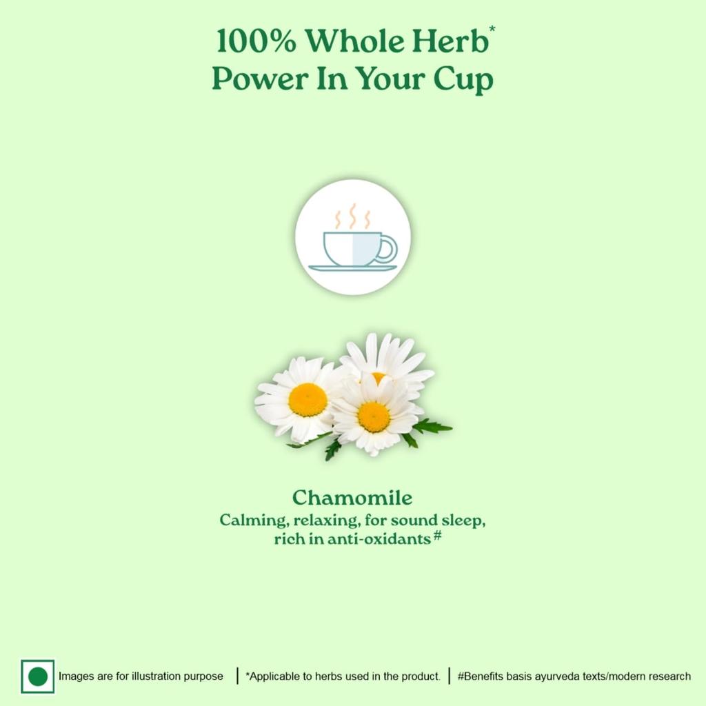 ORGANIC INDIA Po prostu Rumianek Ziołowe Torebki Herbaciane Dla Spokojnego Relaksu I Ukojenia 25 Torebek Dla Komfortu Przed Snem (25NX1.6G)