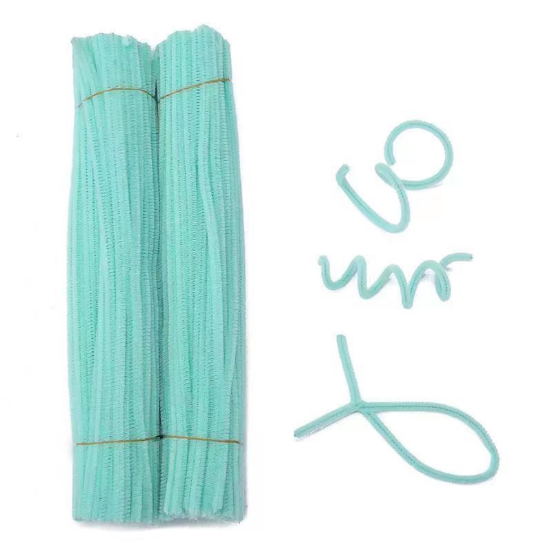 500pcs Chenille Stem Pipe Kids DIY Creative Chenille Sticks Cleaners Kindergarten Educational Handmade Material Plush Strips