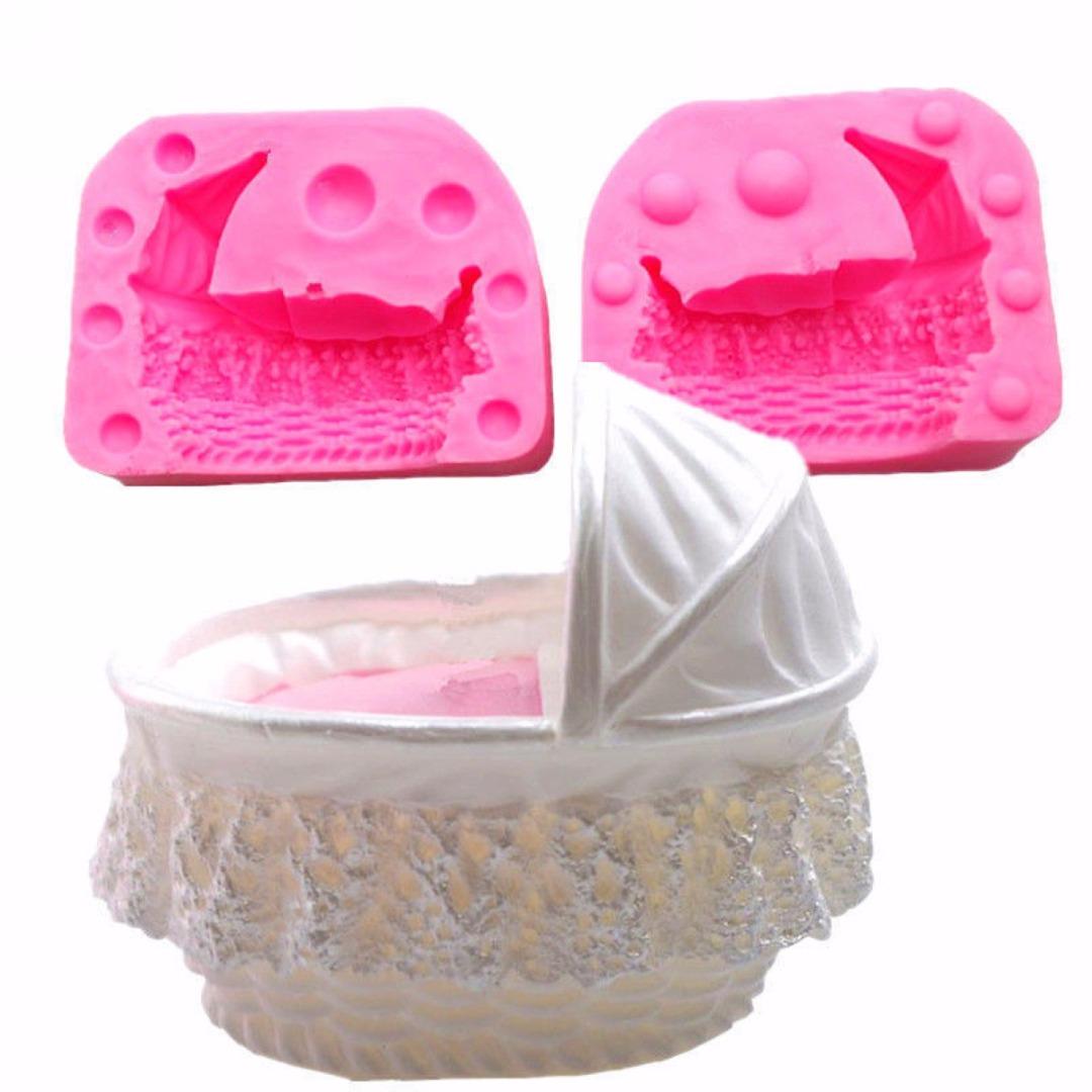 

3D Baby Bed Silicone Baking Sugarcraft Chocolate Soap Fondant Mold Cake Mould