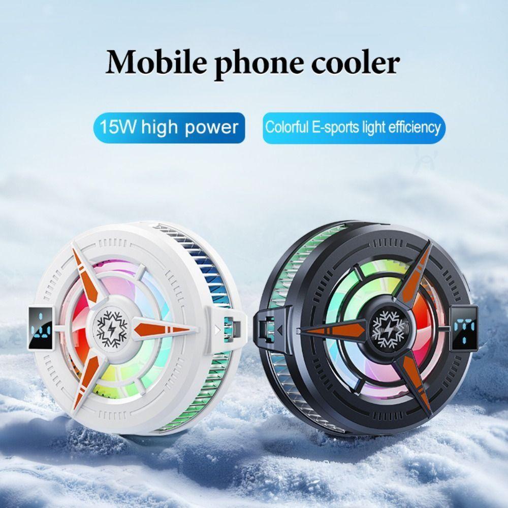 Digital Display Semiconductor Phone Cooler 5V 3A Mobile Phone Cooler Gaming