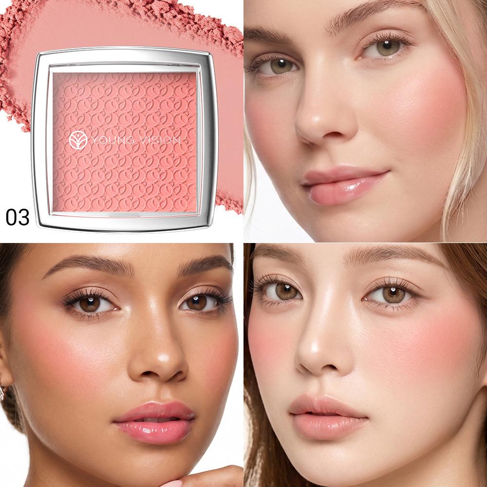 Fard de obraz Mat Natural pentru Obraji Iluminează Fața Contur Față Impermeabil Cosmetice Pudră de Fard de obraz Machiaj Feminin Moale pentru Obraji