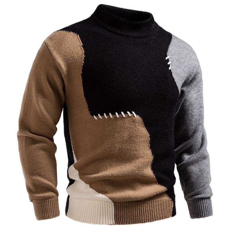 2025 Winter New Korean Style Men s Trendy Knit Sweater 3XL