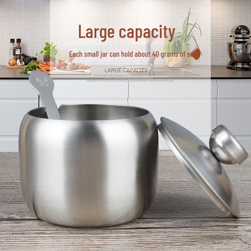 Yingbai 304 Stainless Steel Kitchen Seasoning Jar Set