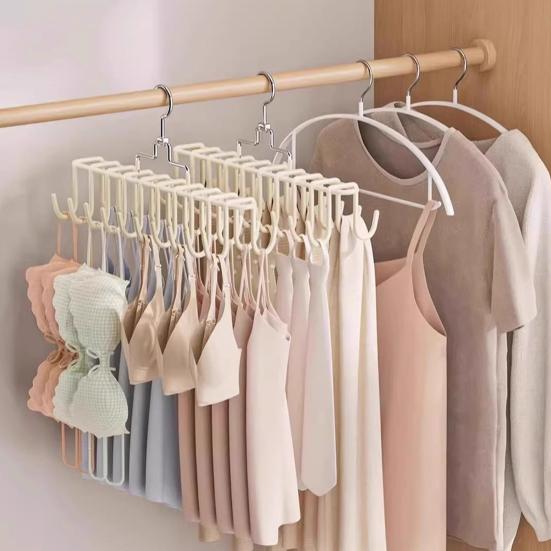 Suspender Hanger Underwear Vest Organizer Hook Strong Load-bearing Multifunctional Wardrobe Hanger with Multiple Hooks