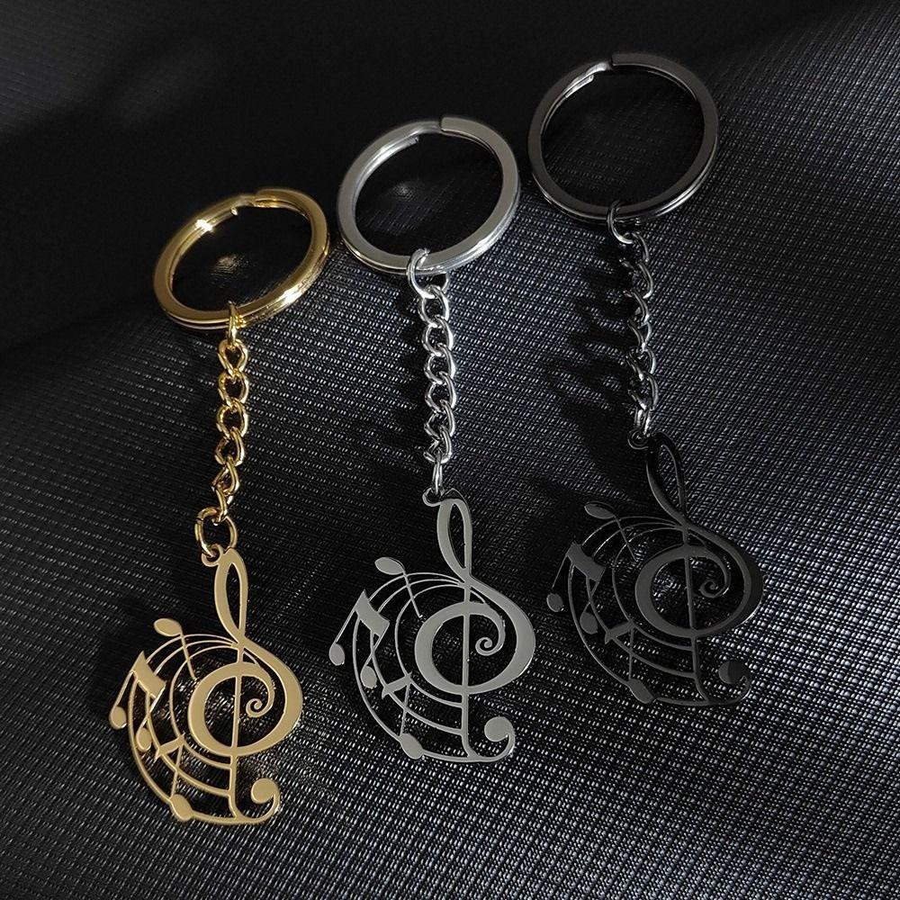 Lightweight Treble Clef Necklace Hollow Design Musical Note Charm  Bag Decoration