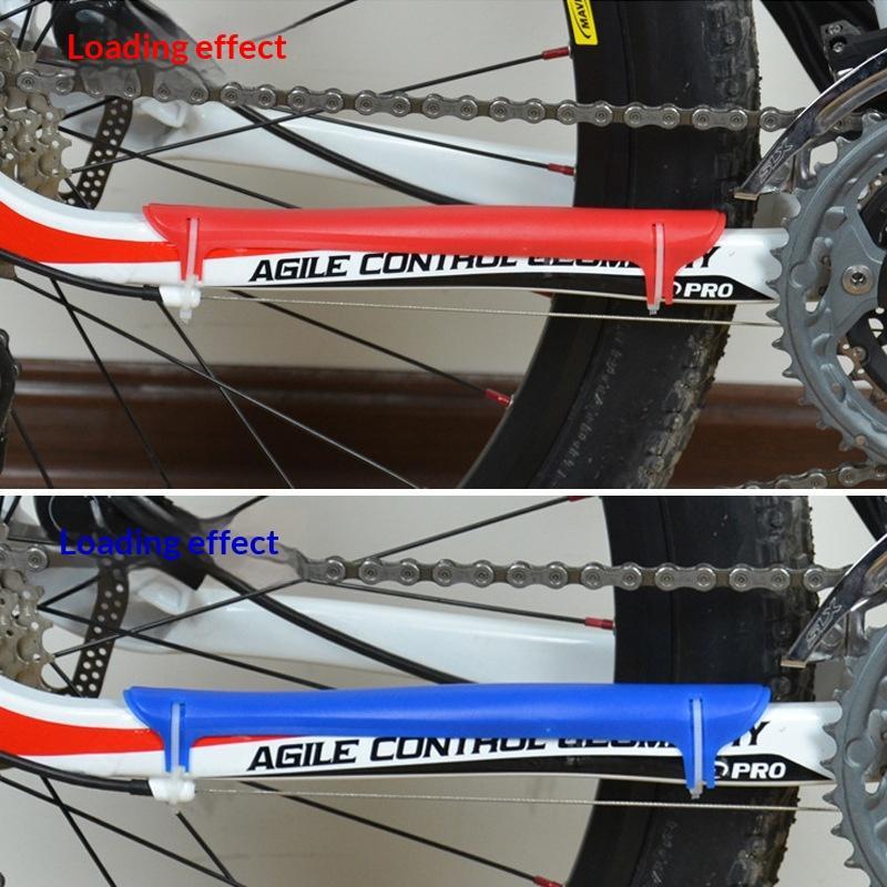 2Pcs Bicycle Silicone Chain Guard Frame Protector Silicone Sheet Mountain Bike Road Bike Scratch-Resistant Protective Film