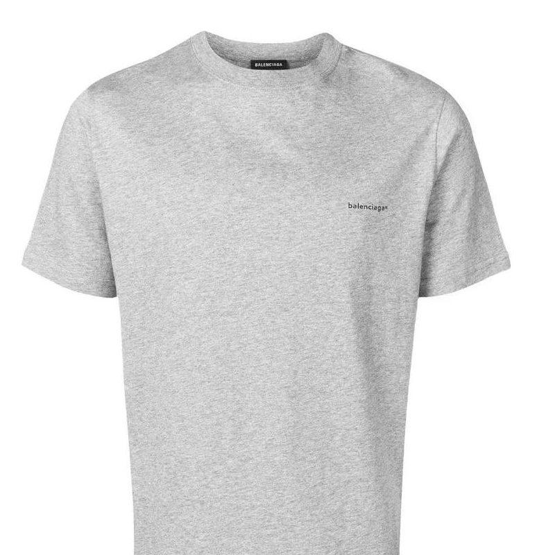 Balenciaga SS23 T Shirt Regular Fit Unisex Gray 556151TYK281300