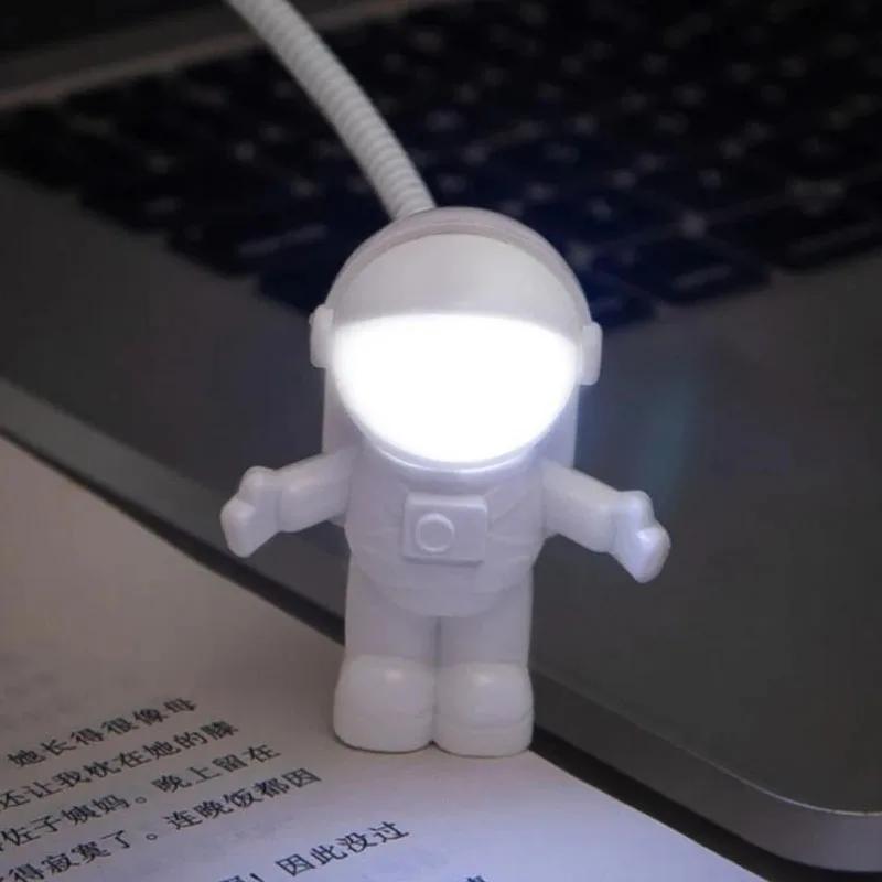 Astronaut Led Lamp Lights Flexible USB Night Light Eye Protection Room Desk Lamp for Adjustable Laptop PC Notebook Reading Light