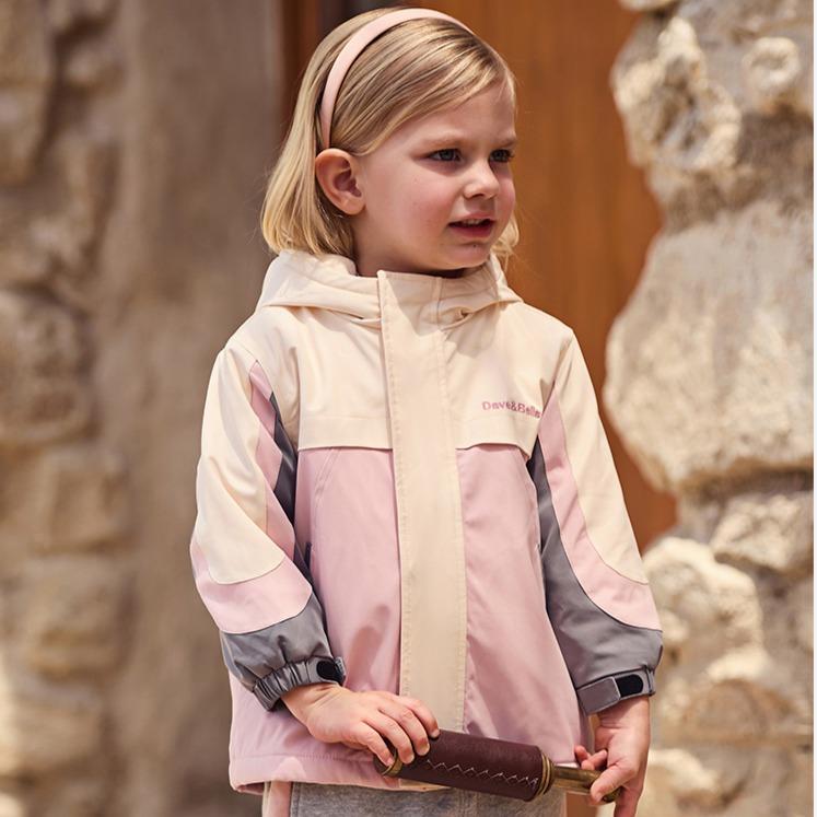 David Bella Children's Windproof Jacket for Spring Wear, Boys' and Girls' Outdoor Waterproof and Breathable Jacket
