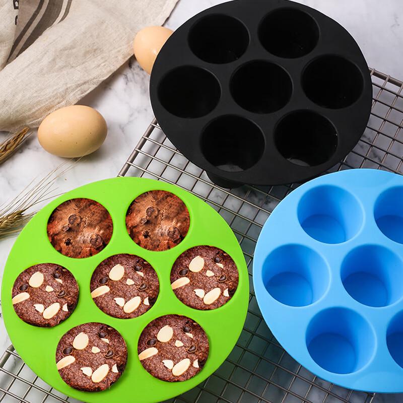 

Pabei Large Silicone 7-Hole Cake Mold for Air Fryers