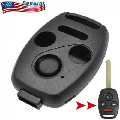 Xukey For Honda Accord Civic CR-V No Blade Remote Key Replacement Fob Shell Case