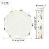 10in Interactive Wood Hand Drum Sheepskin Tambourine Percussion Instrument Toy for Kids Music Education Fun Instrument