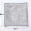 20cm Steel Wire Cleaning Cloth Single-layer Non -stick Oil Iron Dishrag Kitchen Pan Pot Dishes Cloths Rag Napery Dishcloth Rags