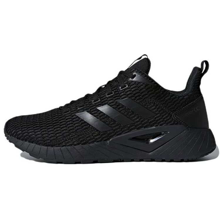 Adidas Neo Questar Solid Color Versatile Comfortable Fabric Non-Slip Wear-Resistant Breathable Low-Top Running Shoes Men Sneaker Black DB1157