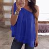 Stylish Womens Casual One Off Shoulder Shirt Blouse In Comfortable Plus Size Design