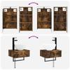 Bathroom Furniture Set 5 pcs Smoked Oak