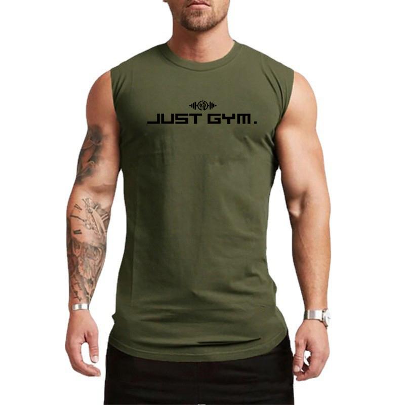 Gym Fitness Sport Sleeveless Cotton Tank Tops Summer Breathable
