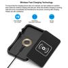Fast Wireless Phone Charger For Car Cordless Fast Charging Pad For Auto Non-Slip Cell Phone Charger Pad Flat Charging Mat For