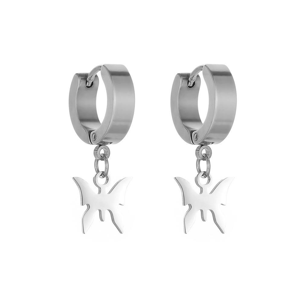 Fashionable Lightning Mushroom Ear Clips For Women Trendy Geometric Alloy Earrings