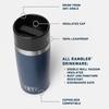YETI Rambler 12 Travel Bottle, Stainless Steel, Vacuum Insulated, with Leak-Proof Commuter Cap, Black