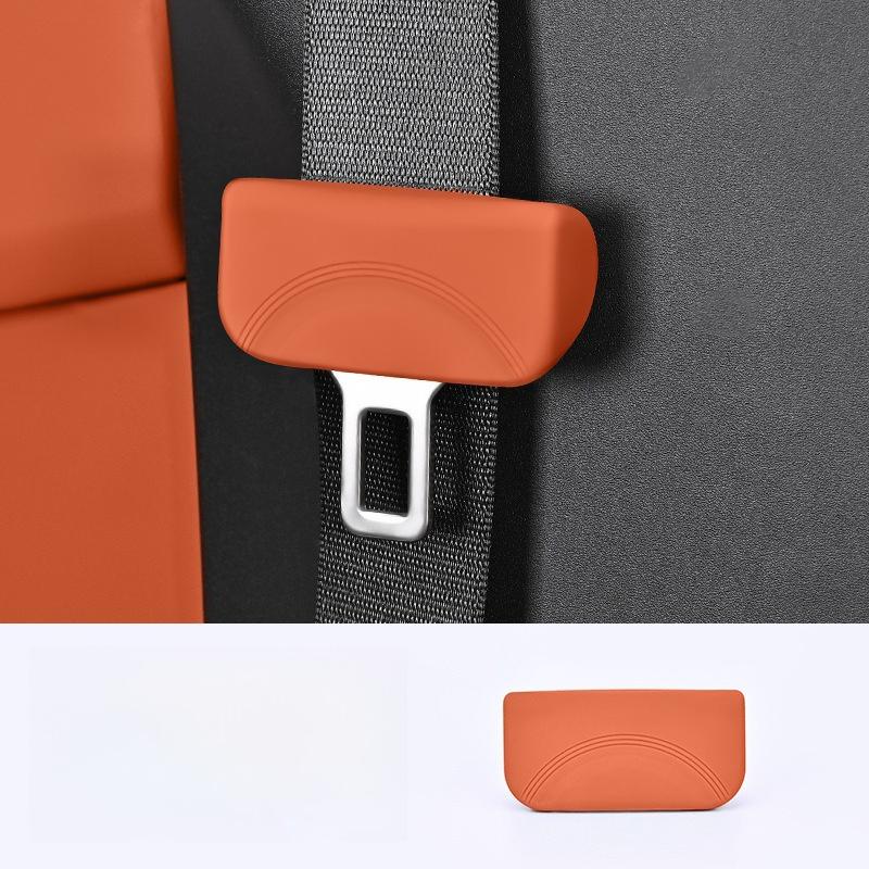 Car Safety Seat Belt Anti-Scratch Cover Silicone Button protective case Universal Car Seat Belt Socket Protective Cover