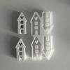 House Insert Ornament Mold House Plaster Small House Moulds Ornament Drip Making Molds LS