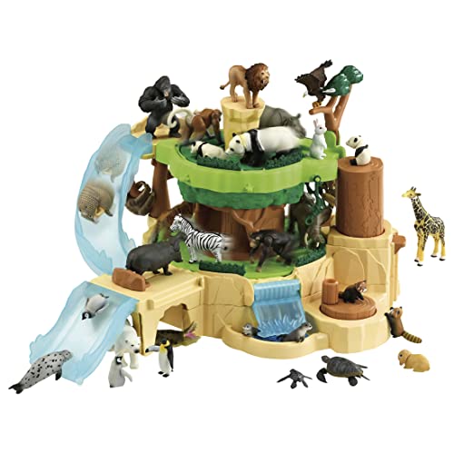 TAKARA TOMY Ania Ania Walk! Spinning Mountain Animal Dinosaur Toy for Ages 3 and Up