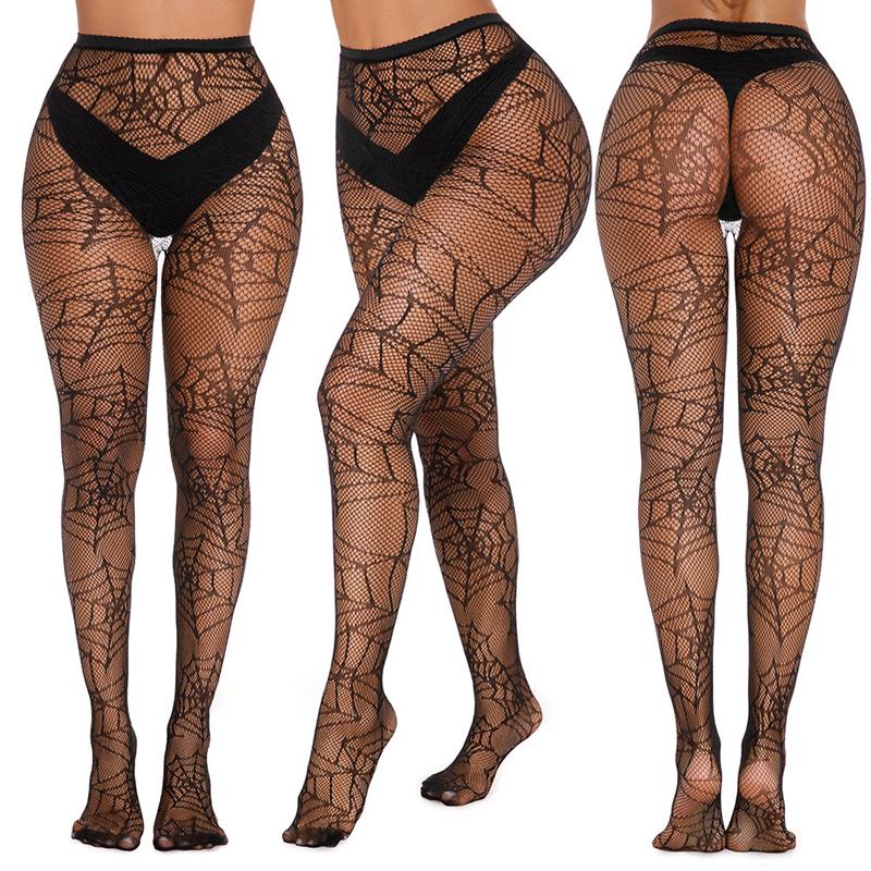 Sexy Women Long Fishnet Autumn Thigh High Waist Body Stockings Fish Net Hollow Out Pantyhose Mesh Nylon Tights Lingerie